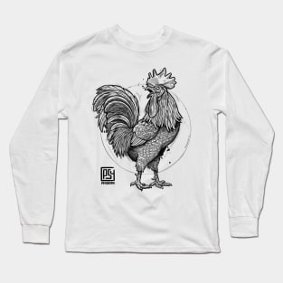 Rooster Sketch Long Sleeve T-Shirt